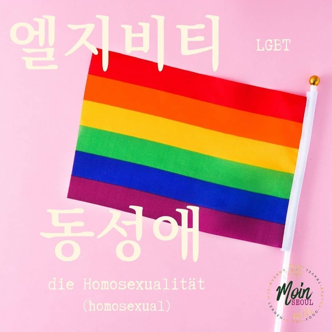 Zum Pride Month gibt es nat&uuml;rlich auch noch ein paar passende Vokabeln.🏳️&zwj;🌈
&bull;
Das hat sich tats&auml;chlich als gar nicht so leicht herausgestellt.
Korea ist leider noch immer ein zutiefst konservatives Land und auch wenn es in den le